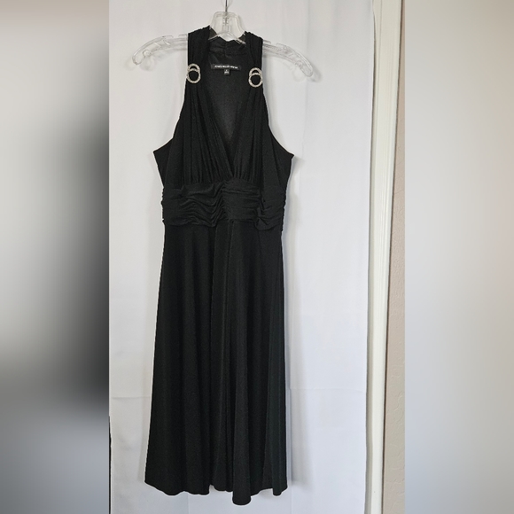 Jones Wear Sleeveless black halter dress size 12‎ - Picture 1 of 7